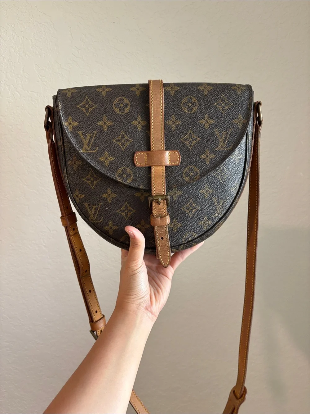 Louis Vuitton Monogram Canvas Crossbody Bag in Brown and Tan - Picture 16 of 16
